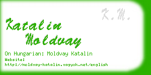 katalin moldvay business card